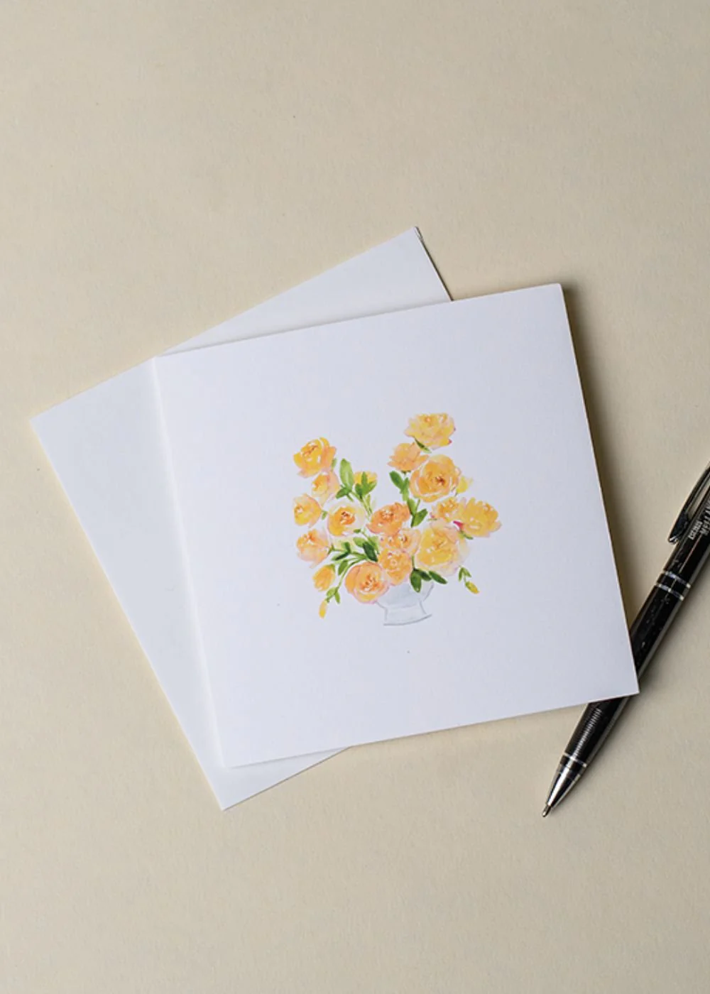 Honey Dijon Garden Rose Notecards - Image 2